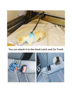 Cinturón de Seguridad para Perros AUBELL Ajustable 63-81cm 2