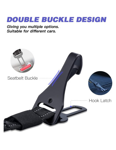 Cinturón de Seguridad para Perros AUBELL Ajustable 63-81cm