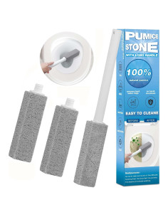 3 Piedras Pómez Herda con Mango Largo para Limpieza Eficaz