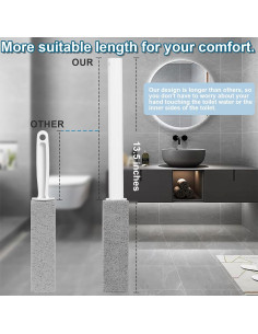 3 Piedras Pómez Herda con Mango Largo para Limpieza Eficaz 2