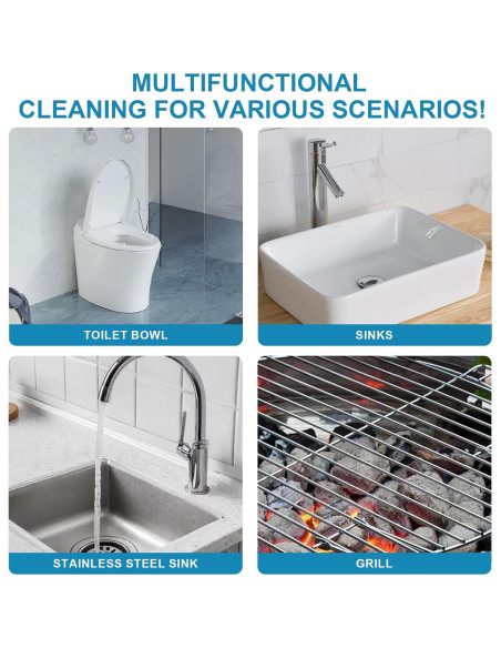 3 Piedras Pómez Herda con Mango Largo para Limpieza Eficaz