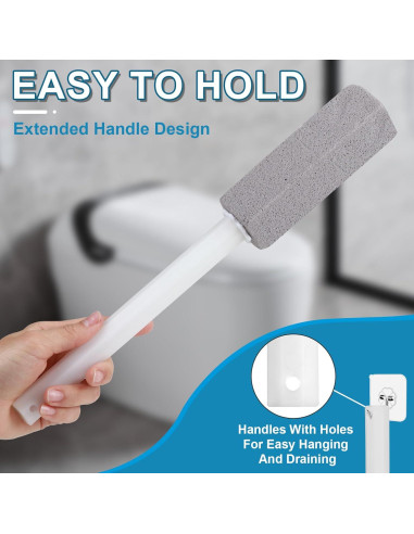 3 Piedras Pómez Herda con Mango Largo para Limpieza Eficaz