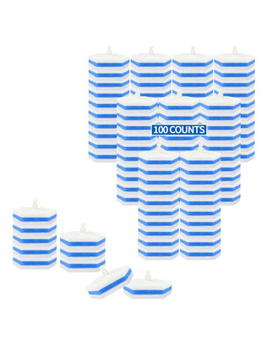 Recargas desechables para inodoro Aimery 100 cuentas azul