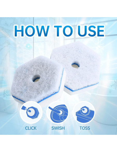 Recargas desechables para inodoro Aimery 100 cuentas azul