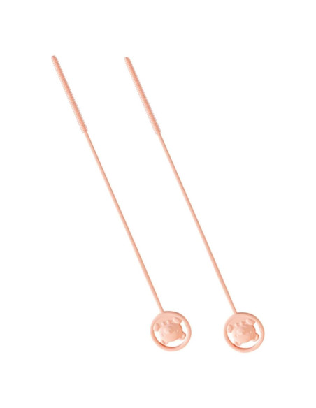 Set de 2 Cepillos de Silicona Kisangel para Botellas y Pajillas