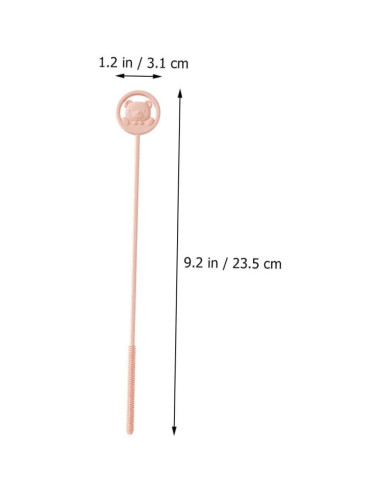 Set de 2 Cepillos de Silicona Kisangel para Botellas y Pajillas