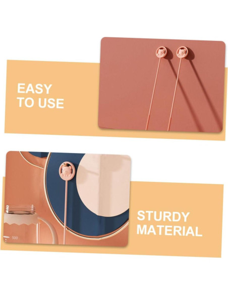 Set de 2 Cepillos de Silicona Kisangel para Botellas y Pajillas