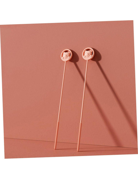 Set de 2 Cepillos de Silicona Kisangel para Botellas y Pajillas