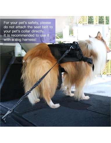 Cinturón de Seguridad para Perros AUBELL Ajustable 63-81cm