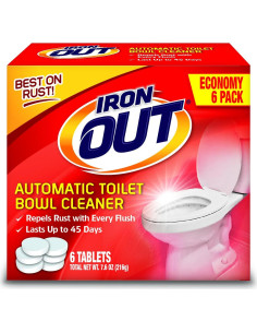 Limpiador Automático de Inodoro Iron Out 6 Tabletas y Spray 2