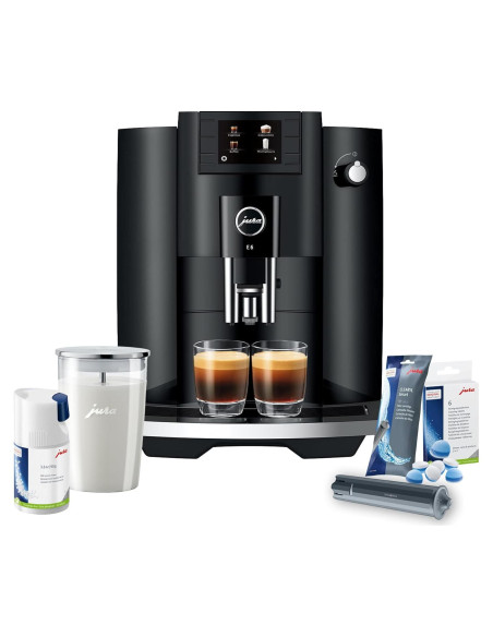 Máquina de Espresso Automática Jura E6 12.8 kg Negro Piano