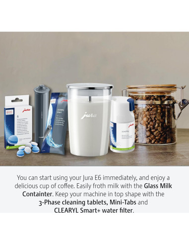 Máquina de Espresso Automática Jura E6 12.8 kg Negro Piano