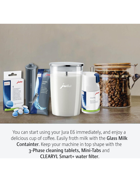 Máquina de Espresso Automática Jura E6 12.8 kg Negro Piano