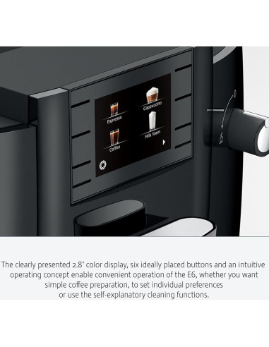 Máquina de Espresso Automática Jura E6 12.8 kg Negro Piano