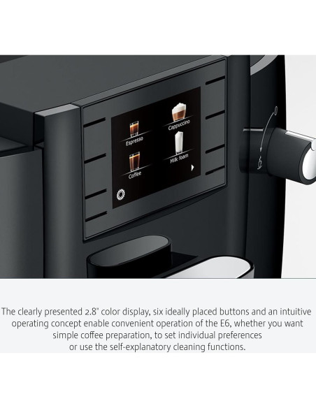Máquina de Espresso Automática Jura E6 12.8 kg Negro Piano