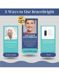 Kit de Blanqueamiento Dental BraceBright para Frenos - Sin Sensibilidad 2