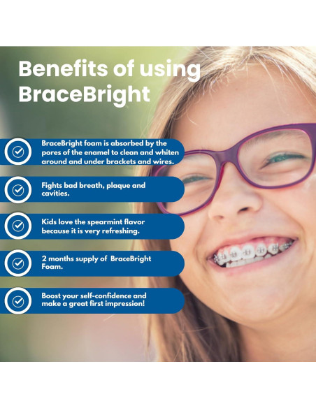 Kit de Blanqueamiento Dental BraceBright para Frenos - Sin Sensibilidad