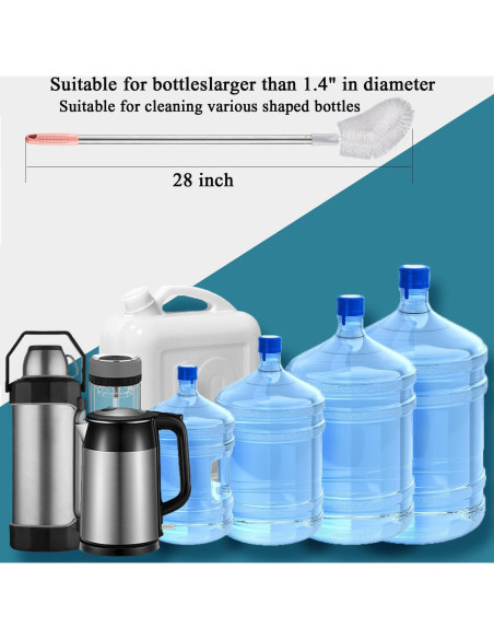 Cepillo de Botella RDGDFONG 71 cm Acero Inoxidable Rosa