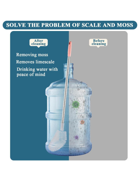 Cepillo de Botella RDGDFONG 71 cm Acero Inoxidable Rosa