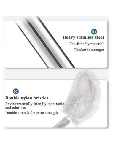 Cepillo de Botella RDGDFONG 71 cm Acero Inoxidable Rosa