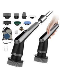 Cepillo Eléctrico de Limpieza WKY 12-en-1 IPX7 Gris Metálico