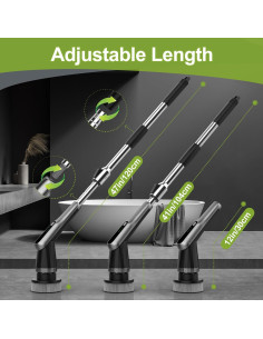 Cepillo Eléctrico de Limpieza WKY 12-en-1 IPX7 Gris Metálico 2