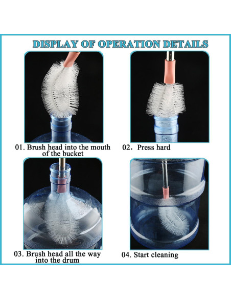 Cepillo de Botella RDGDFONG 71 cm Acero Inoxidable Rosa