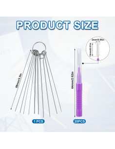 30 Herramientas de Limpieza de Cabezal de Ducha XIHIRCD 2