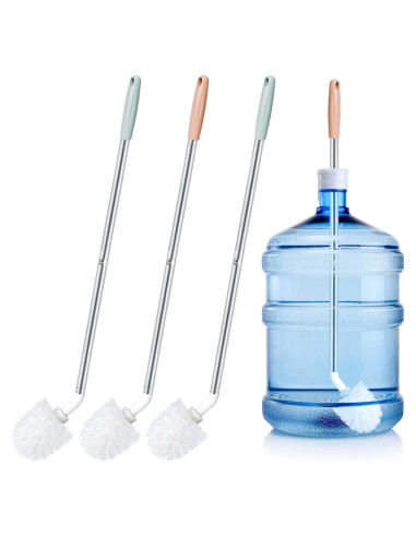 3 Cepillos de Botella Kehail Extra Largo 66cm para Cubos