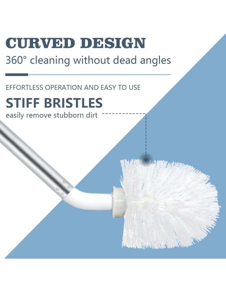 3 Cepillos de Botella Kehail Extra Largo 66cm para Cubos