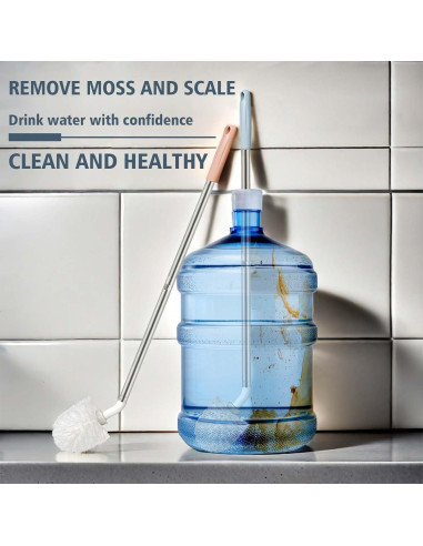 3 Cepillos de Botella Kehail Extra Largo 66cm para Cubos