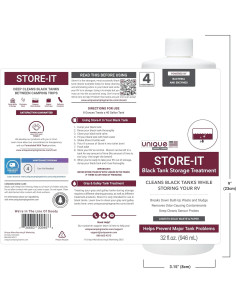 Limpiador Líquido para Tanques Negros RV Unique Store-It 946 ml 2