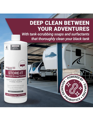 Limpiador Líquido para Tanques Negros RV Unique Store-It 946 ml