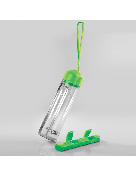 Botella de Agua Synergy 400ml y Organizador de Pastillas 7 Días
