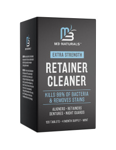 M3 Naturals Paquete de Limpiador de Retenedores y Protector Bucal 2
