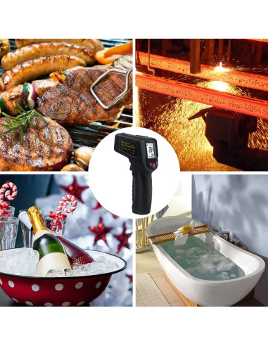 Termómetro Infrarrojo Digital KETOTEK KT600B -50C a 600C