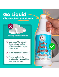 Limpiador y Desodorante Líquido para Lavadora Sunny & Honey 946 ml 2