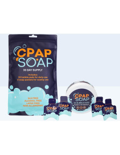 Juego de limpieza CPAP: 30 días de jabón, cepillos y colgador 2