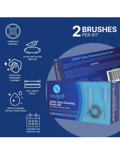 Juego de Cepillos Limpiadores CPAP Snugell - 2 Piezas 213 cm y 18 cm 2