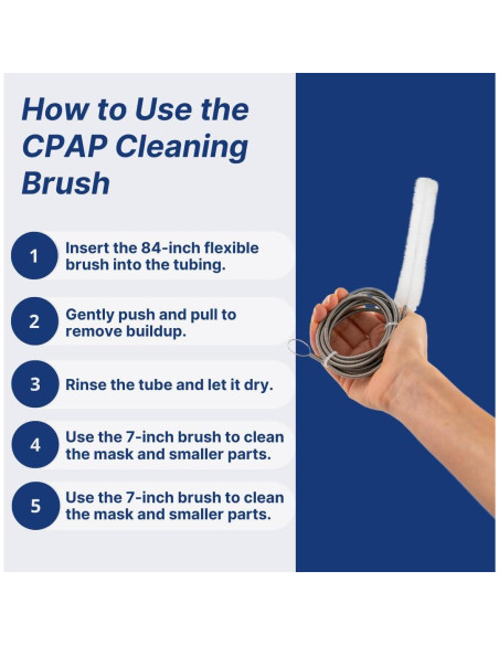 Juego de Cepillos Limpiadores CPAP Snugell - 2 Piezas 213 cm y 18 cm