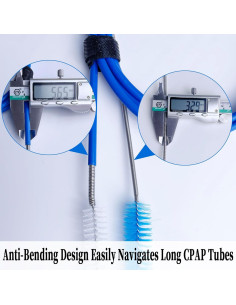 Kit de Limpieza CPAP SHUNYI - Cepillo Doble Extremo 15-19mm 2