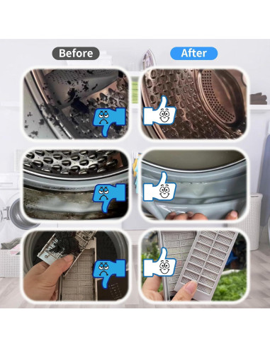 Kit de limpieza 7 piezas LIFCIUSO para lavadoras y hogar