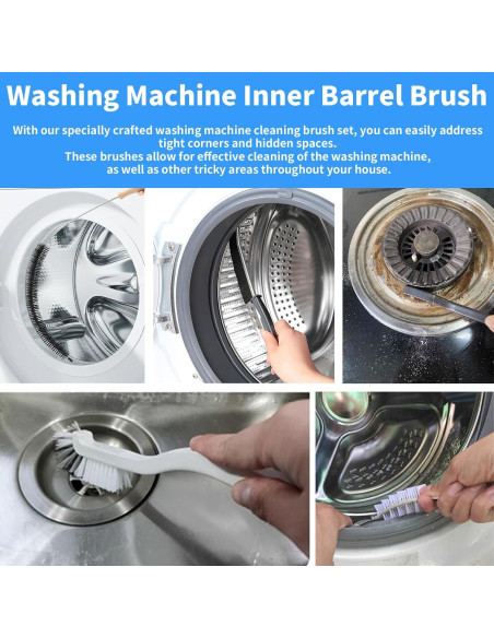 Kit de limpieza 7 piezas LIFCIUSO para lavadoras y hogar