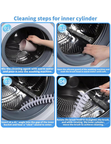 Kit de limpieza 7 piezas LIFCIUSO para lavadoras y hogar