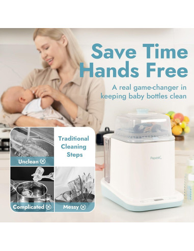 Lavadora y Esterilizador de Botellas Papablic - Todo en Uno