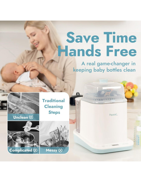Lavadora y Esterilizador de Botellas Papablic - Todo en Uno