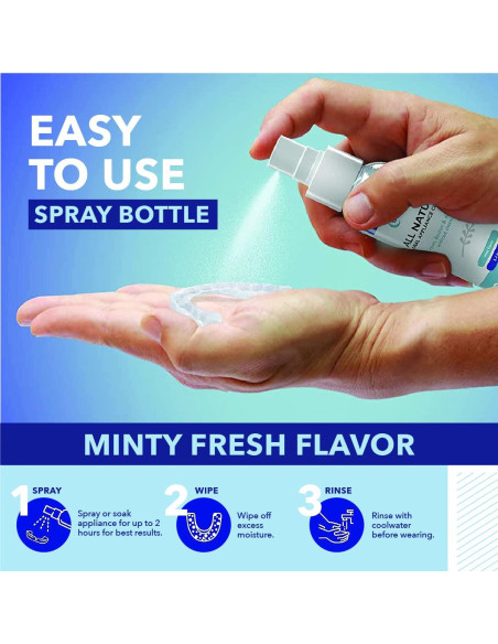 Limpiador Natural para Dentaduras y Retenedores CustMBite 100ml