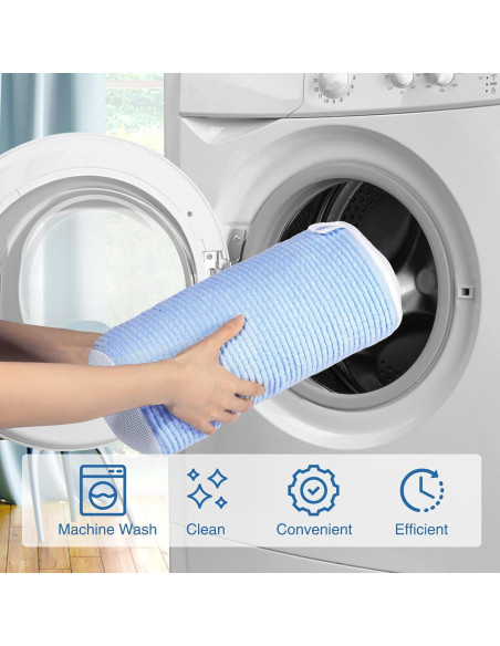 Bolsas de Lavandería para Zapatos Teletrogy Azul - 2 Pares de Árboles Ajustables