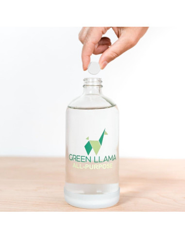 Spray Limpiador Multiusos Ecológico Green Llama 473ml con 3 Recargas