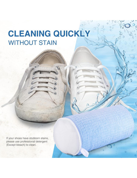 Bolsas de Lavandería para Zapatos Teletrogy Azul - 2 Pares de Árboles Ajustables